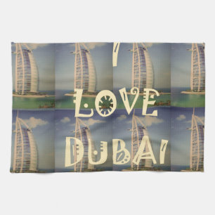 I Love Dubai Tea Towel