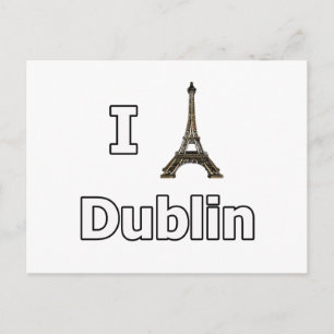 I love Dublin tourist fail Postcard