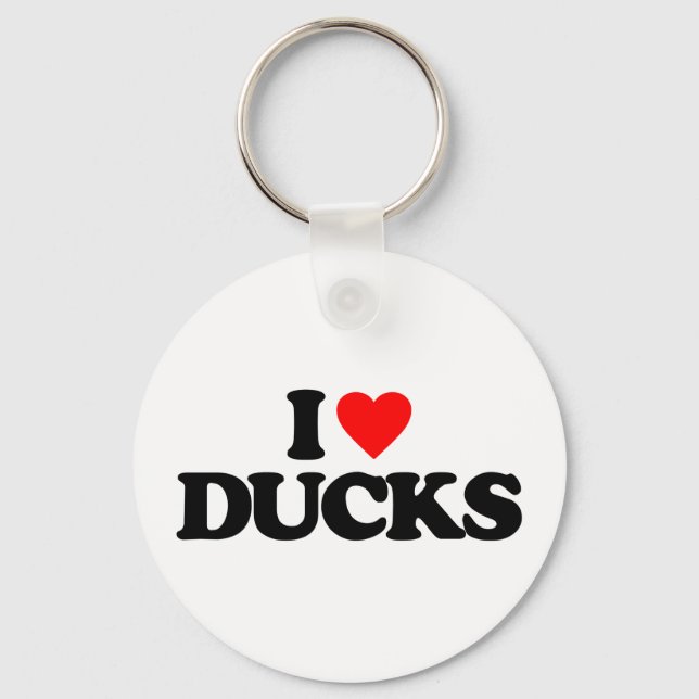 I LOVE DUCKS KEY RING (Front)