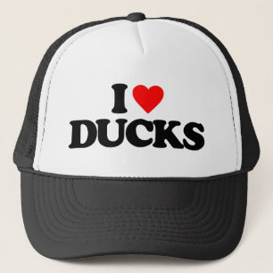 I LOVE DUCKS TRUCKER HAT