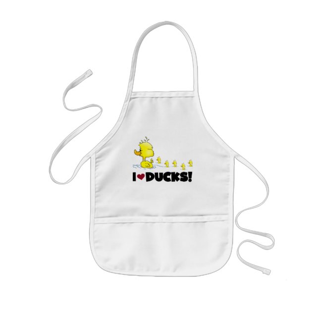 I Love Ducks Tshirts and Gifts Kids Apron (Front)