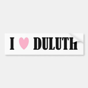 I LOVE DULUTH BUMPER STICKER