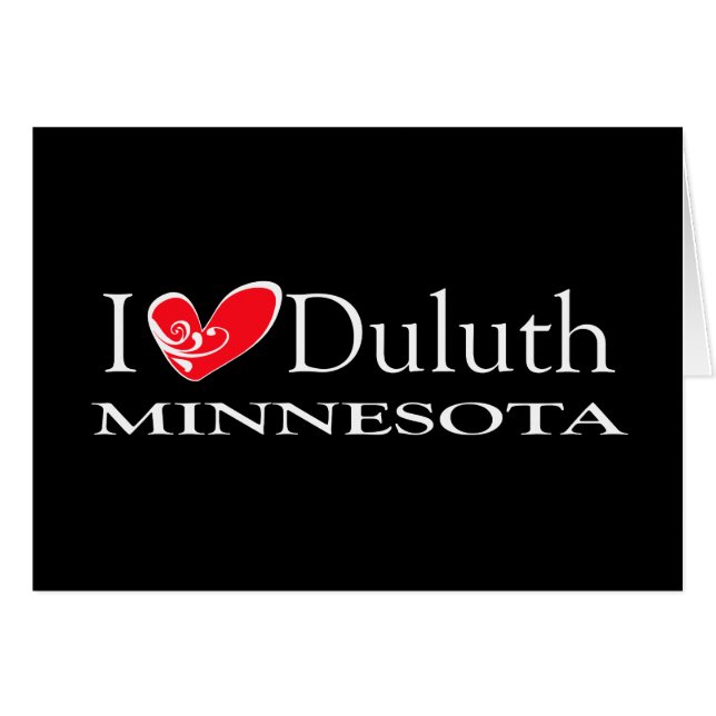 I Love Duluth Minnesota (Front Horizontal)