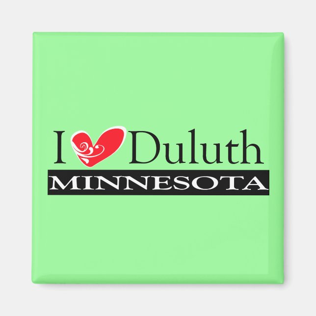 I Love Duluth Minnesota Magnet (Front)