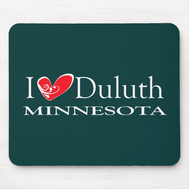 I Love Duluth Minnesota Mouse Pad (Front)