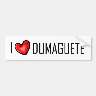 I LOVE DUMAGUETE BUMPER STICKER