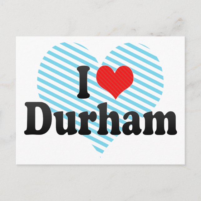 I Love Durham Postcard (Front)