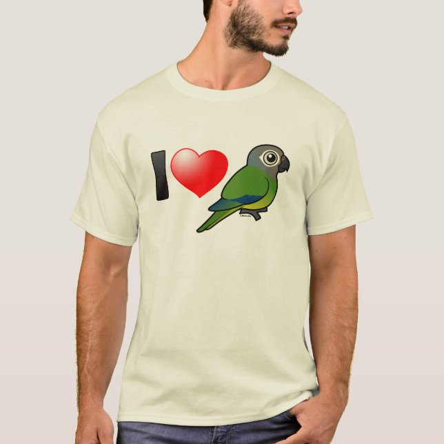 I Love Dusky-headed Conures T-Shirt (Front)