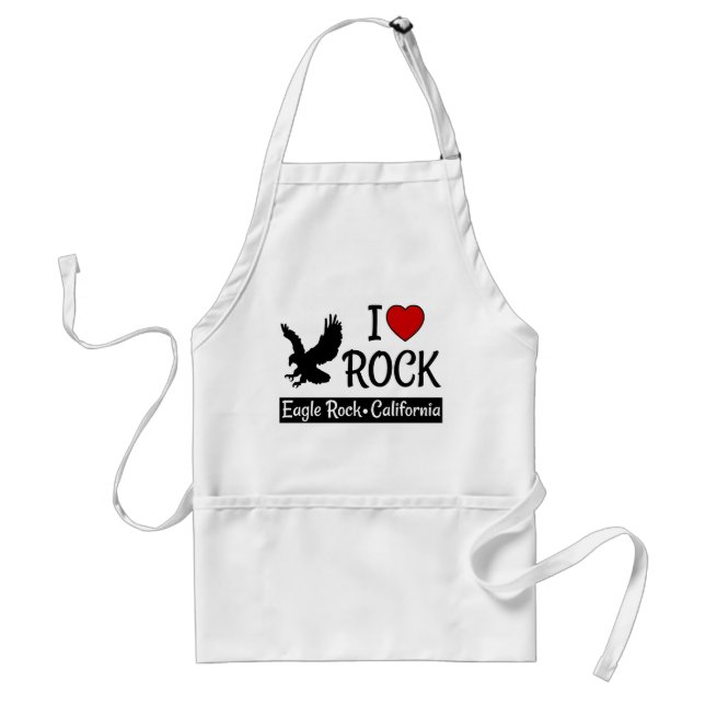 I Love Eagle Rock California Red Heart Standard Apron (Front)
