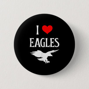 I Love Eagles I Heart Eagles Bird Of P Lover Bird 6 Cm Round Badge