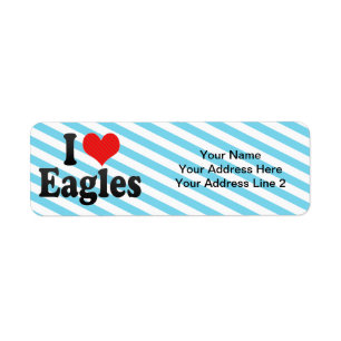 I Love Eagles Return Address Label