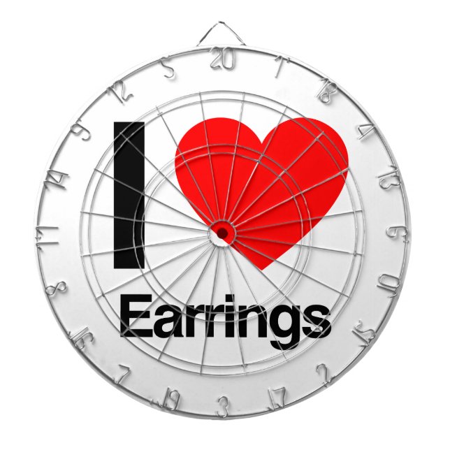 i love earrings dartboard (Front)