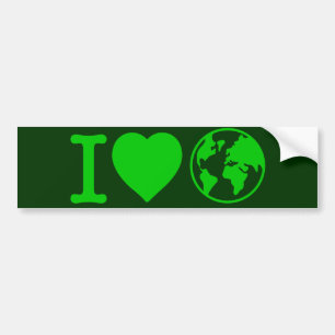 I Love Earth Bumper Sticker