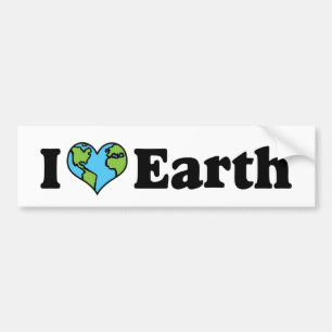 I Love Earth Bumper Sticker