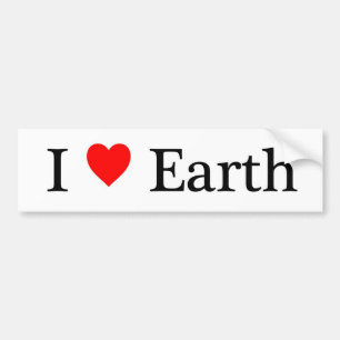 I Love Earth Bumper Sticker