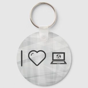 I Love Earth Laptops Key Ring