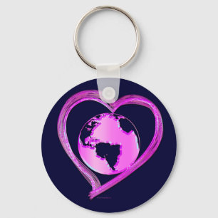 I LOVE EARTH (Pink) Series Key Ring