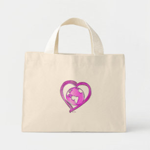 I LOVE EARTH (Pink) Series Mini Tote Bag