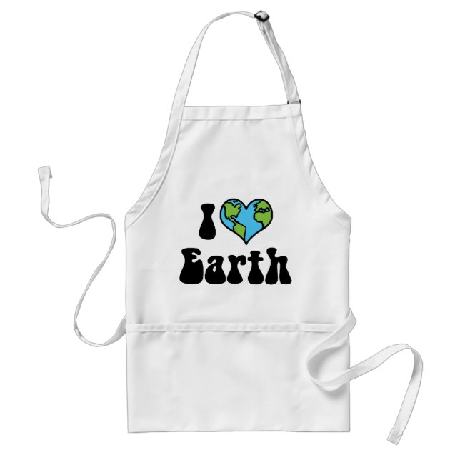 I Love Earth Standard Apron (Front)