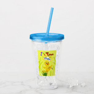 I Love Easter Acrylic Tumbler