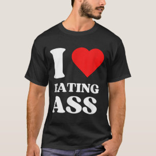 I Love Eating I Heart Eating Y2k Aesthetic Red Hea T-Shirt