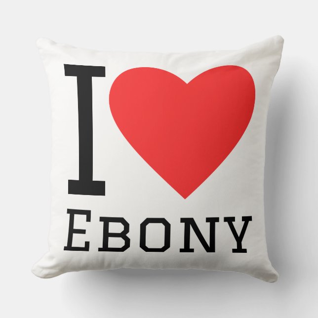 I love ebony cushion (Front)
