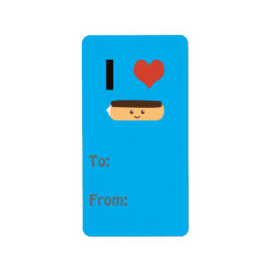 I love Eclairs Label