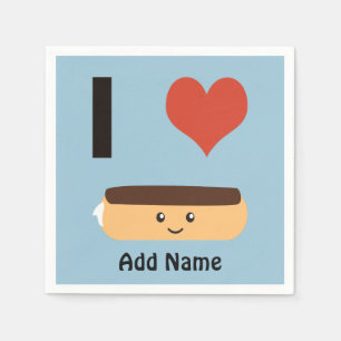 I love Eclairs Napkin
