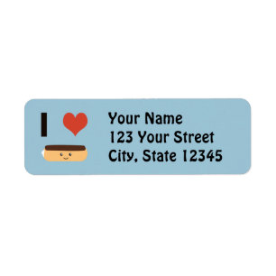 I love Eclairs Return Address Label