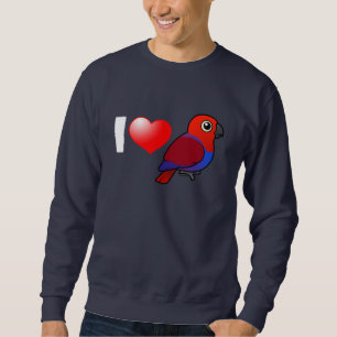 I Love Eclectus Parrots (female) Sweatshirt