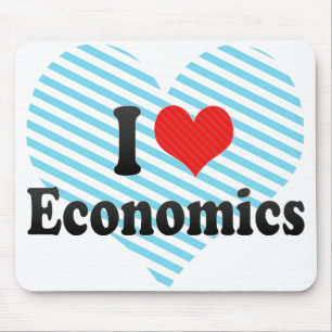 I Love Economics Mouse Pad