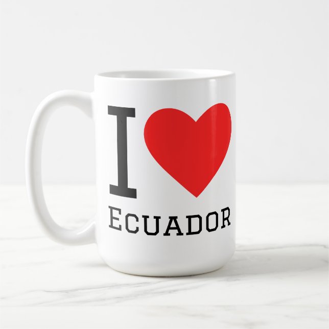 I love ecuador coffee mug (Left)