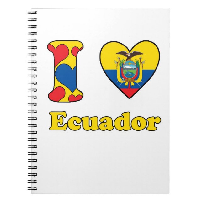 I love Ecuador Notebook (Front)