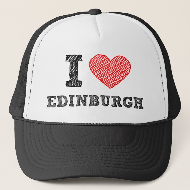 I-love-Edinburgh Trucker Hat (Front)