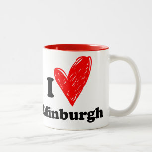 I love Edinburgh Two-Tone Coffee Mug