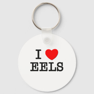 I Love EELS ( food ) Key Ring