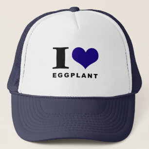 I love Eggplant Trucker Hat