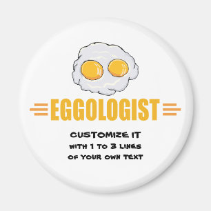 I Love Eggs Magnet