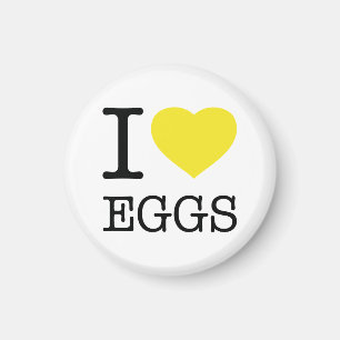I LOVE EGGS MAGNET