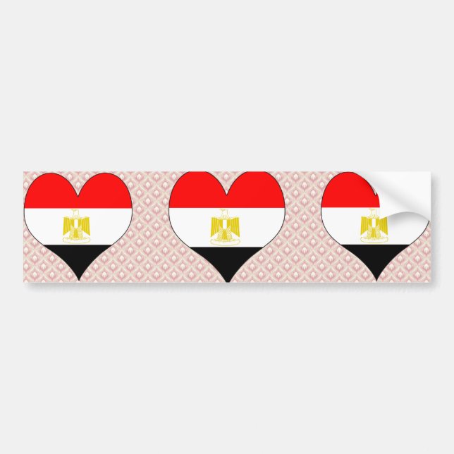 I Love Egypt Bumper Sticker (Front)