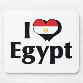 I Love Egypt Flag Mouse Pad