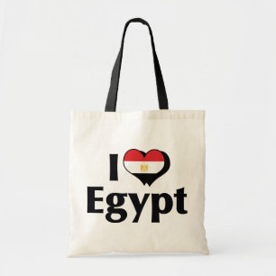 I Love Egypt Flag Tote Bag
