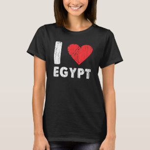 I Love Egypt I Heart Egypt Family Travel Egypt Fla T-Shirt