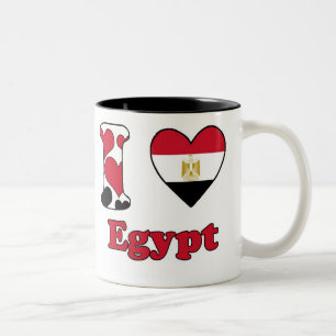 I love Egypt Two-Tone Coffee Mug