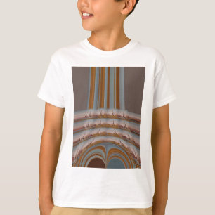 I Love Eiffel Tower Paris With Love blue sky colo T-Shirt