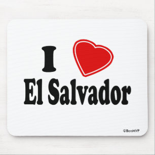 I Love El Salvador Mouse Pad