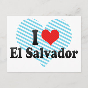 I Love El Salvador Postcard
