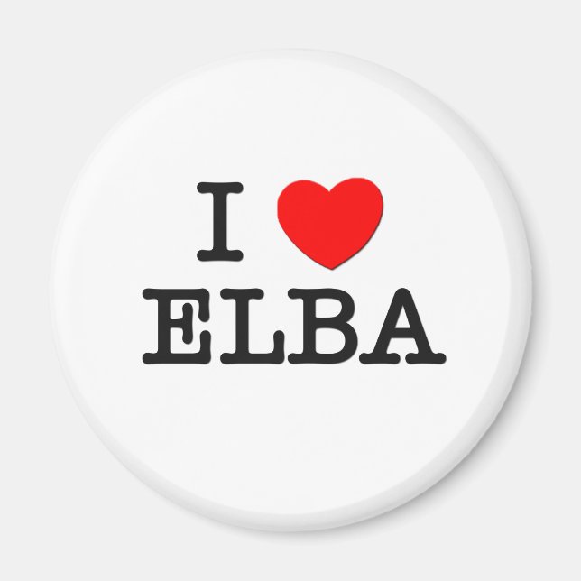 I Love Elba Magnet (Front)