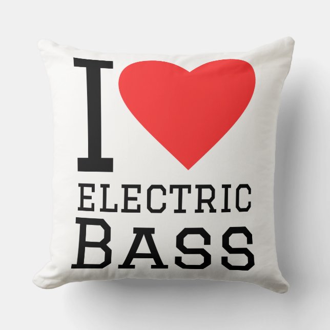 I love electro bass cushion (Front)