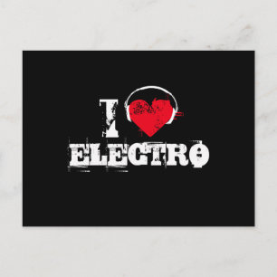 I love electro postcard